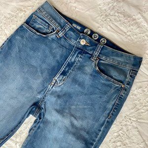 Rewash High Rise Denim Skinny Ripped Jeans